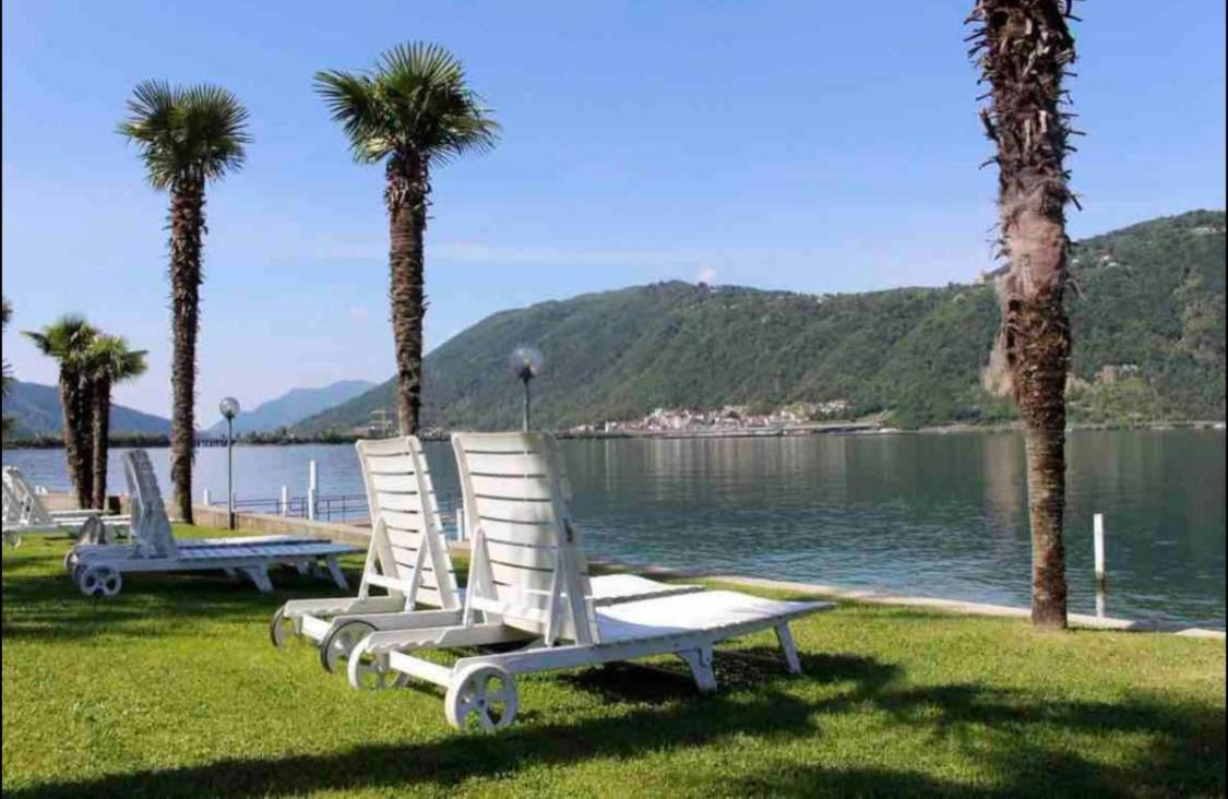 Holiday On The Lake Lugano 2 Bissone Exterior foto