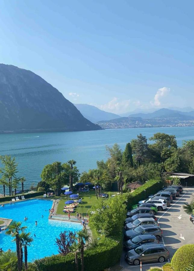 Holiday On The Lake Lugano 2 Bissone Exterior foto